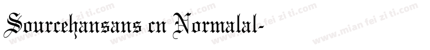 Sourcehansans cn Normalal字体转换